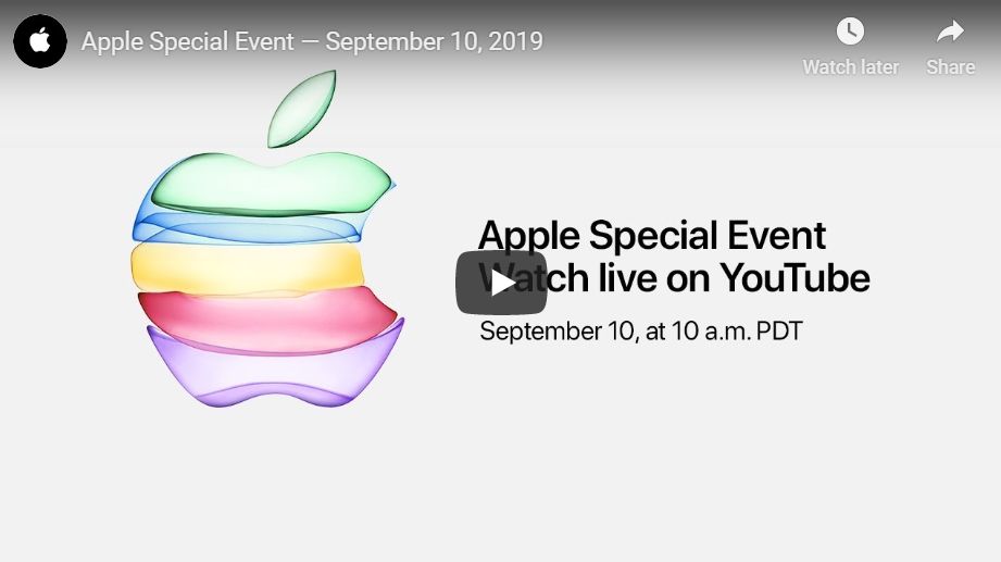 Το iPhone event της Apple θα μεταδοθεί αύριο LIVE στο YouTube!